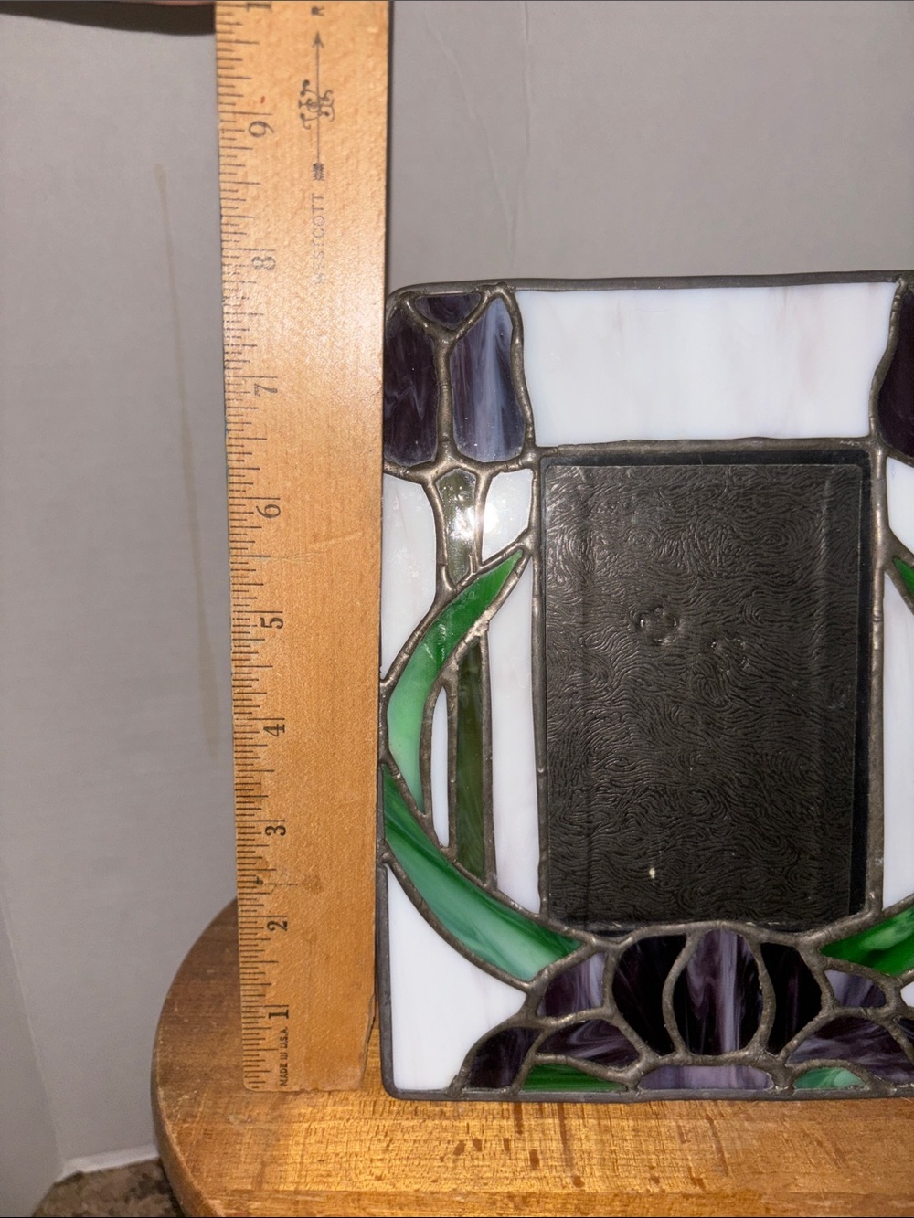 Floral Stained Glass Picture Frame - Picture 5 of 6